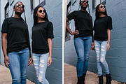 Black T-Shirt Mockup Stock Photos, a Person Photo by Eye for Ebony (Thumbnail 7 of 7)