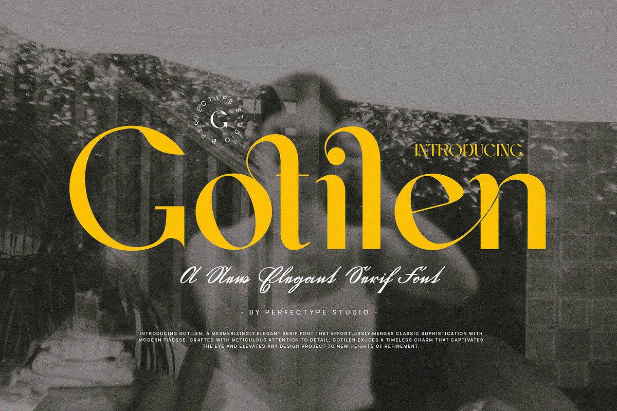 Gotilen Ligature Serif Font, a Serif Font by Perfectype (Photo 1 of 6)