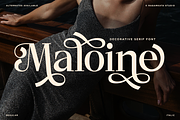 Maloine - Decorative Serif Font, a Serif Font by RagamKata (Thumbnail 1 of 10)
