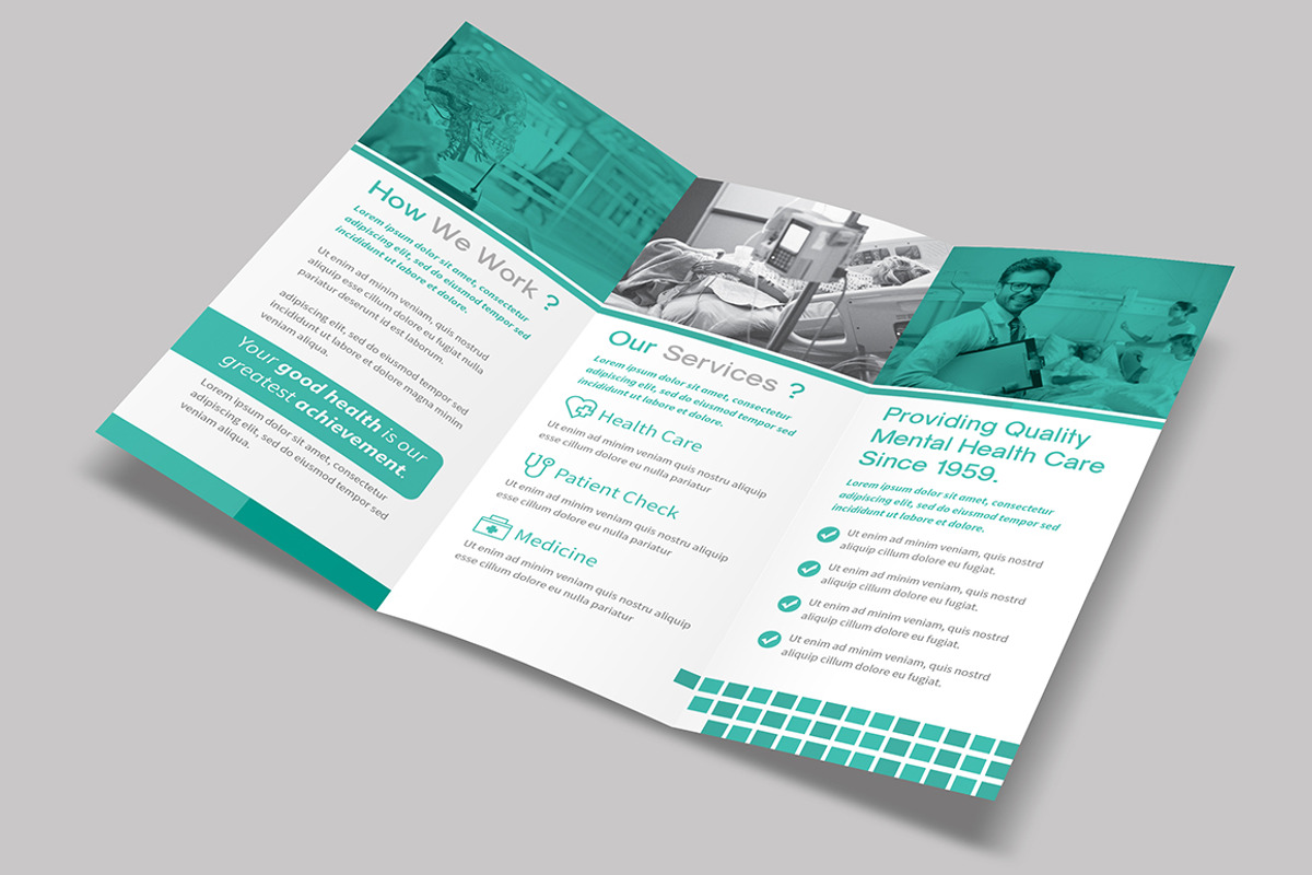 Medical Trifold Brochure, a Brochure Template by Creative  designer (Photo 2 of 7)
