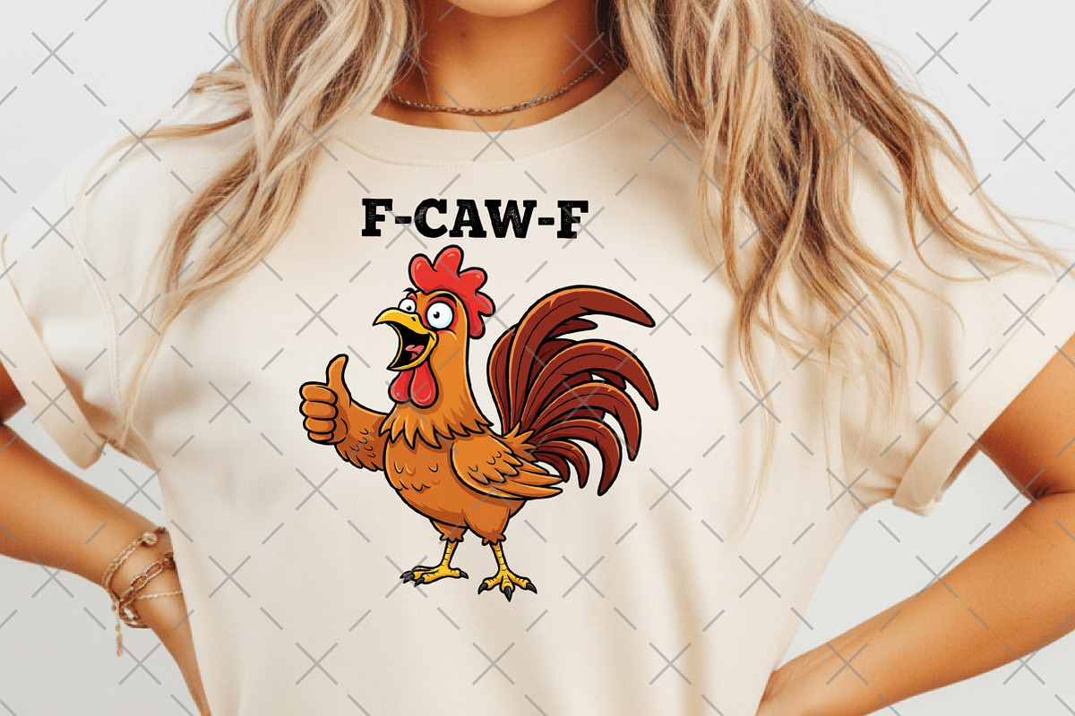 F-Caw-F Chicken Png Rooster Farm, an Illustration by Craft Nest (Photo 5 of 6)