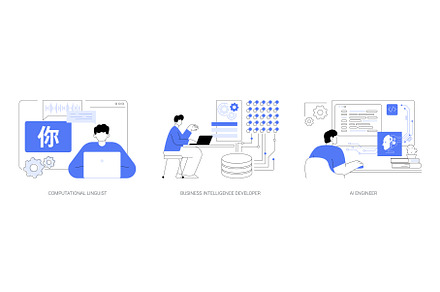Artificial Intelligence professions, a Technology Illustration by Visual Generation