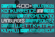 Competition L (subfamily), a Sans Serif Font by Sportsfonts (Thumbnail 9 of 9)