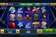 Space Odyssey Slots Game KIT, a Technology Illustration by Saranai Store (Thumbnail 2 of 16)