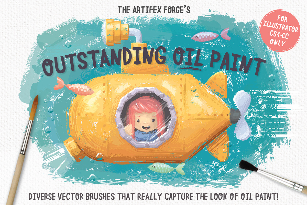 Outstanding Oil Paint Brushes, a Brush Add-On by The Artifex Forge (Photo 1 of 10)