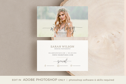 Wedding Photography Business Card, a Business Card Template by Digiluxe