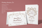 Baroque Wedding Crest Invitation Set, an Invitation Template by ilustrinna (Thumbnail 3 of 6)