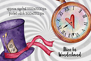 Alice in Wonderland clipart, a Food Illustration by LuiDesignStudio (Thumbnail 3 of 4)