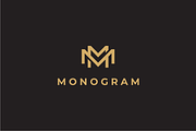 Monogram Letter M MM Logo Design, a Branding & Logo Template by johnkent (Thumbnail 1 of 3)