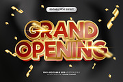 Grand Opening 3D Editable Text, a Layer Style Add-On by Md Jahidul99 (Thumbnail 1 of 2)