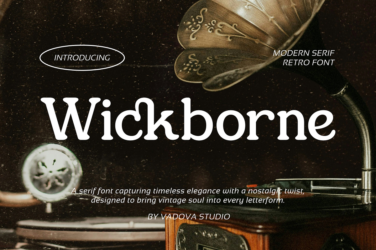 Wickborne – Modern Retro Serif Font, a Serif Font by Vadovastd (Photo 1 of 7)