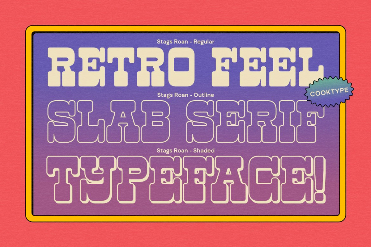 Stags Roan, a Slab Serif Font by graphicook (Photo 2 of 10)