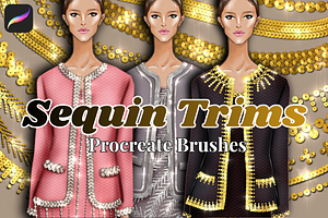 Procreate Sequin Trims Brushes