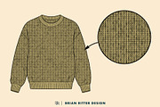 Distressed Textile Procreate Brushes, a Brush Add-On by Brian Ritter Design (Thumbnail 3 of 9)