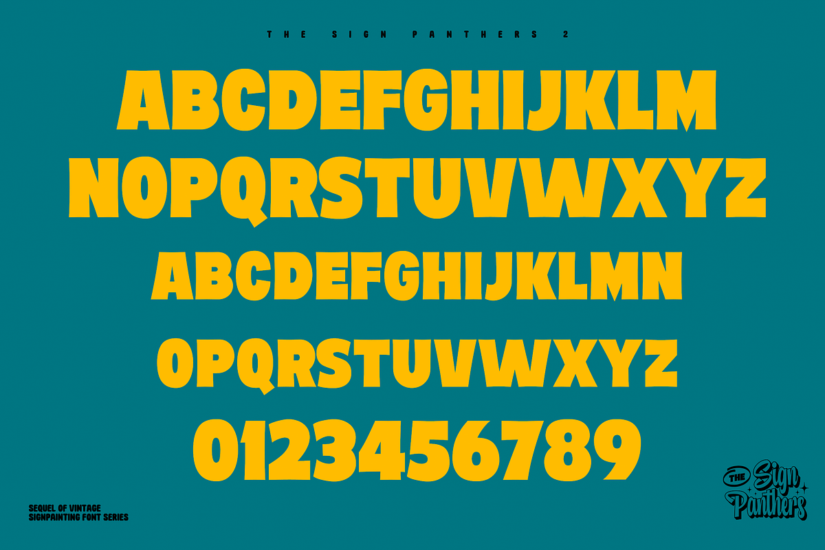 Sign Panthers 2 - Sign Painting Font, a Sans Serif Font by Konstantine Studio (Photo 17 of 19)