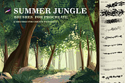 SUMMER Environment Procreate brushes, a Brush Add-On by Spark Studio Brushes (Thumbnail 1 of 8)