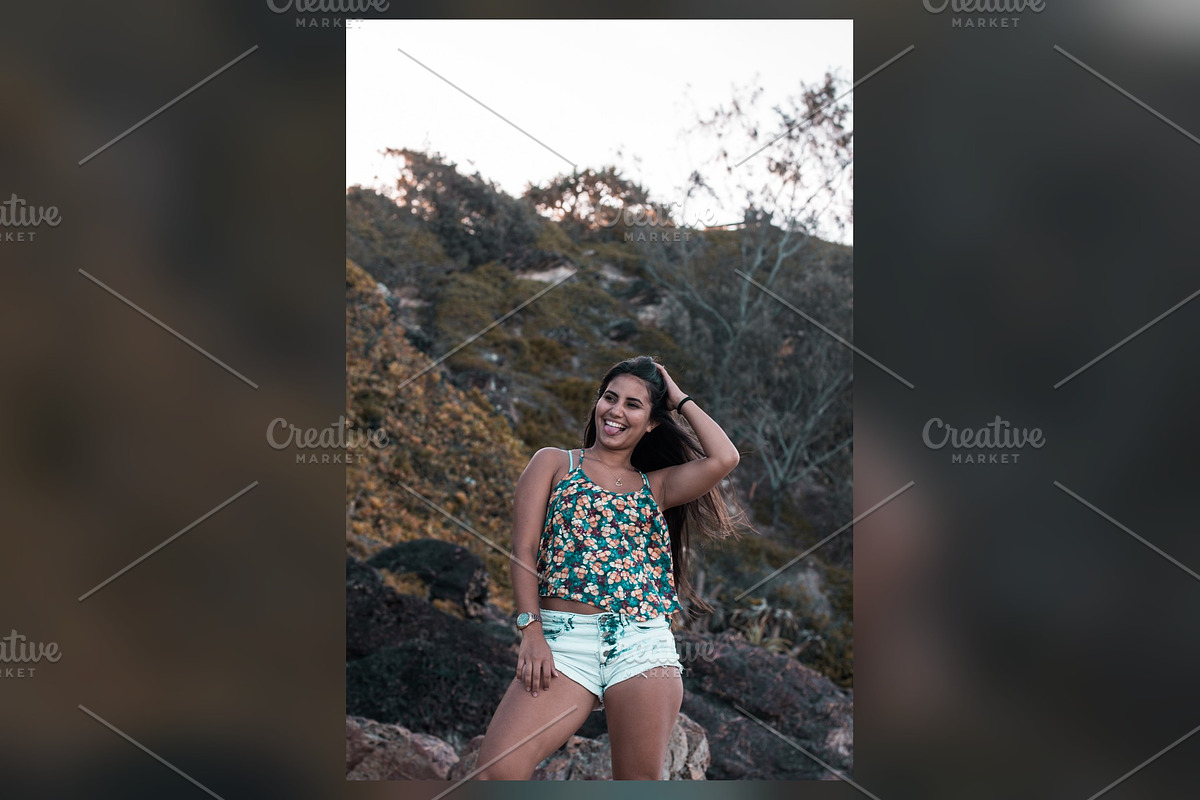 Carefree Woman on a Headland, a Beauty & Fashion Photo by Chris Joel Campbell (Photo 1 of 2)