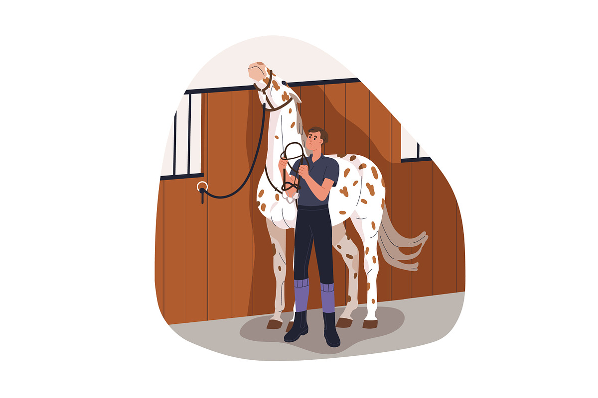 Naughty, disobedient horses training, an Animal Illustration by Good Studio (Photo 8 of 16)