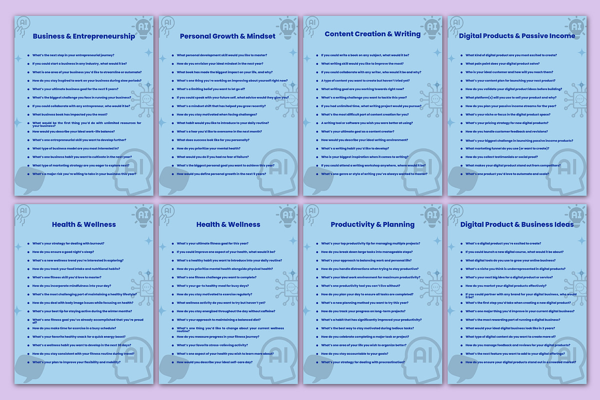 The 500+ ChatGPT Prompt Vault, a Stationery Template by Designmela01 (Photo 5 of 5)
