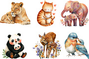 Mother's Day Clipart, Mama and Baby, an Illustration by Designking (Thumbnail 2 of 5)