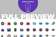 100 Essential Icons - Ultra Color, an Outline Icon by Designerbundle (Thumbnail 3 of 3)