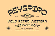 Reyspiro - Western Bold, a Sans Serif Font by Matsero (Thumbnail 1 of 11)
