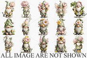 Cute Spring Gnomes Clipart Bundle, an Illustration by Canvas Craft (Thumbnail 3 of 7)