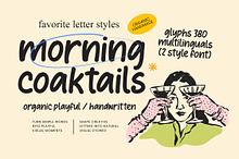 Morning Cocktails | Handwritten Font