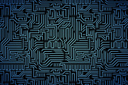 Circuit board seamless patterns set, a Pattern Graphic by mnke art studio (Thumbnail 3 of 5)