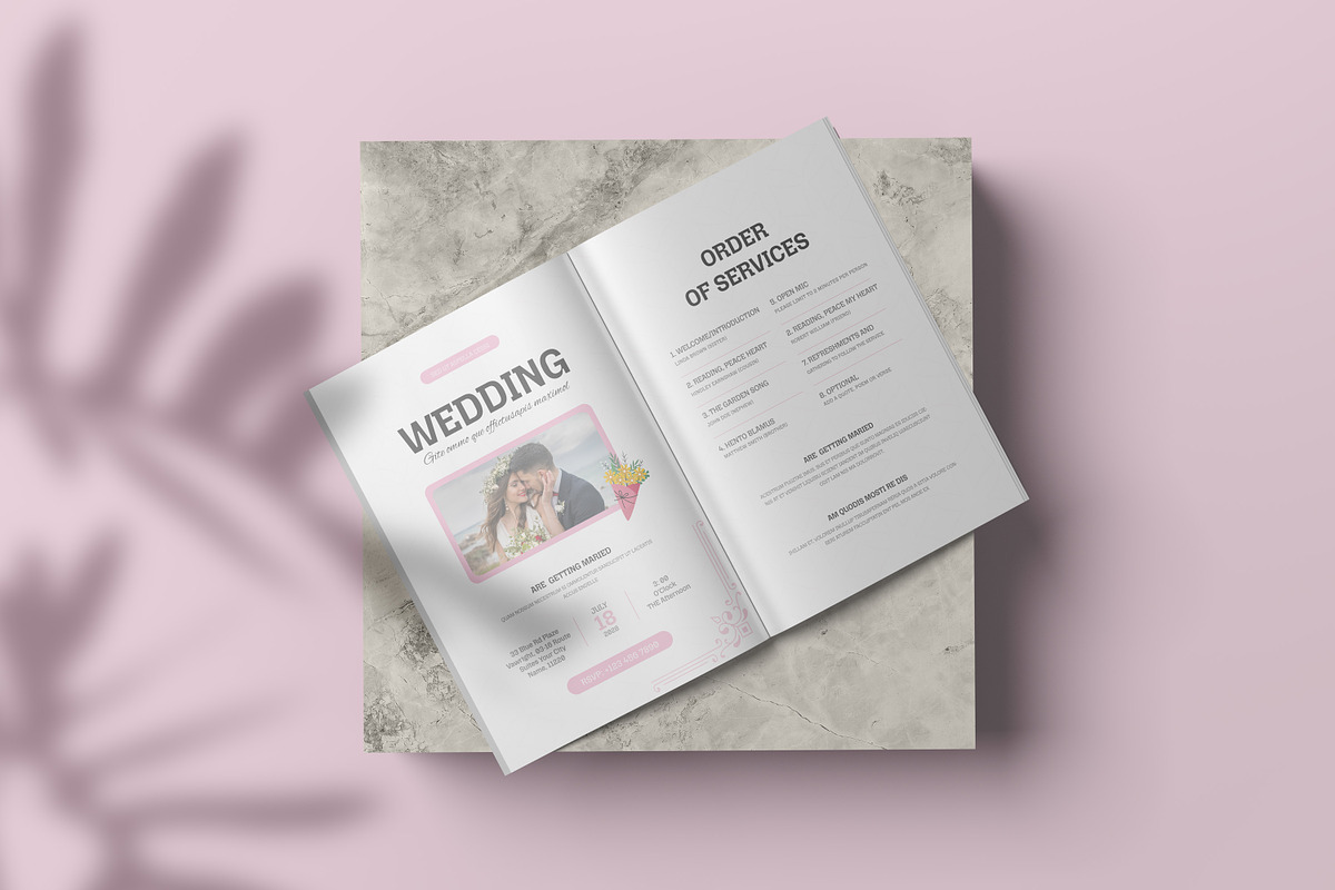 Heavenly Dove Funeral Program, an Invitation Template by Creatiya Type (Photo 4 of 6)