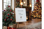 Christmas Sign Mockup with Tree, a Product Mockup by MockupWizard (Thumbnail 3 of 4)