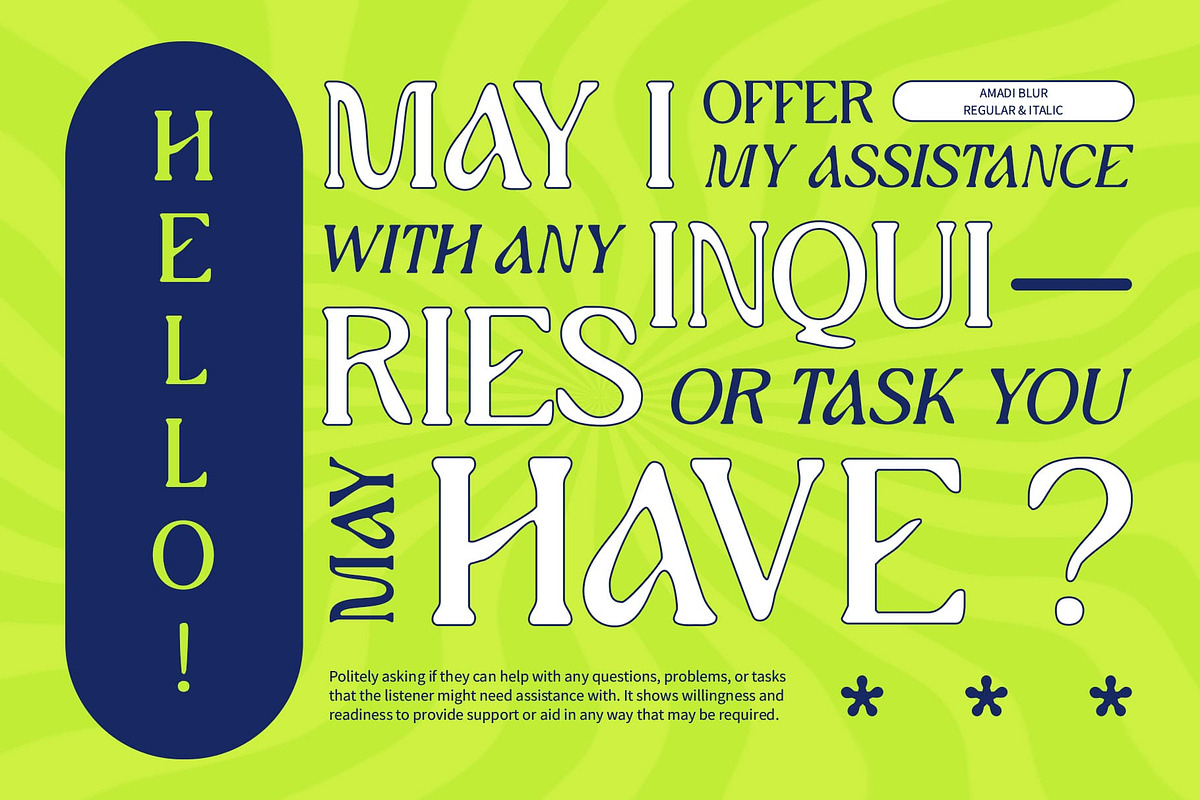 Amadi Blur, a Serif Font by Craft Supply Co. (Photo 2 of 8)