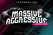 Massive Aggressive - Display Font, a Font by Snape Design Studio (Thumbnail 1 of 6)