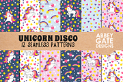 Unicorn Disco Collection - Clip Art, a Graphic by Miri Campbell (Thumbnail 7 of 8)