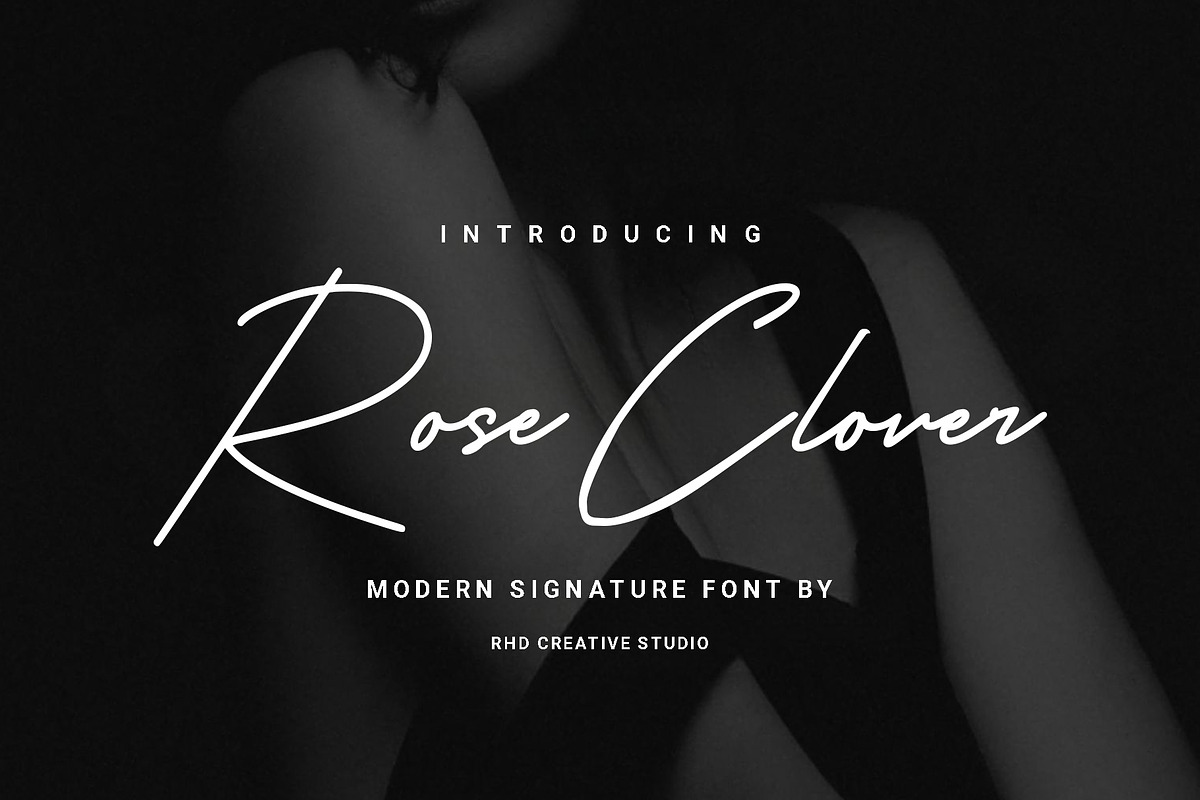 Rose Clover - Modern Signature Font, a Handwritten Font by RHD Creative Studio (Photo 1 of 9)