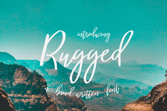 Rugged | a hand-written font preview 7