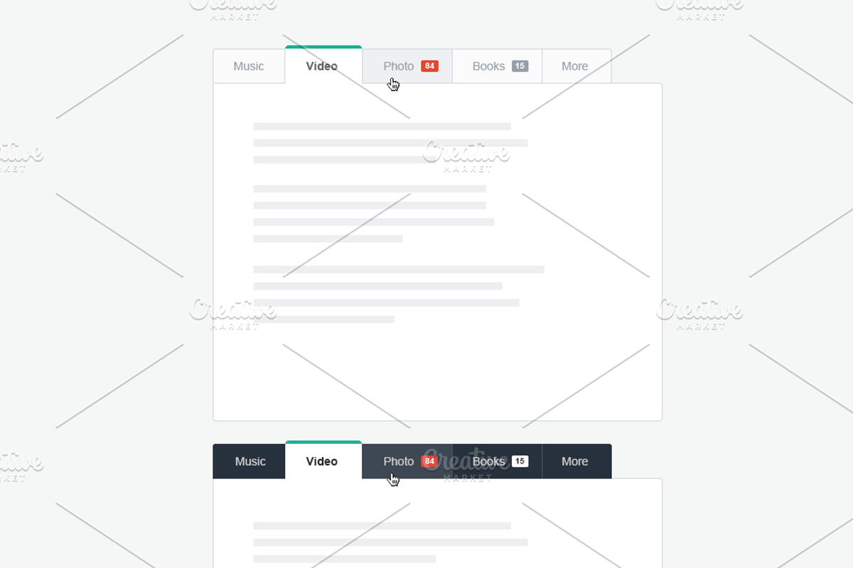 Universal UI Kit For Web, an UI Kit Template by UI Store (Photo 5 of 5)