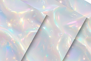 40 Pastel Glossy Opalescent Texture