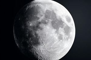 Detailed close up of the moon’s, a Nature Photo by MistyDay