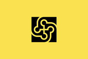 modern square community people logo, a Branding & Logo Template by Rasagama Studio