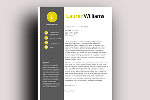 Citrus Modern Resume Template