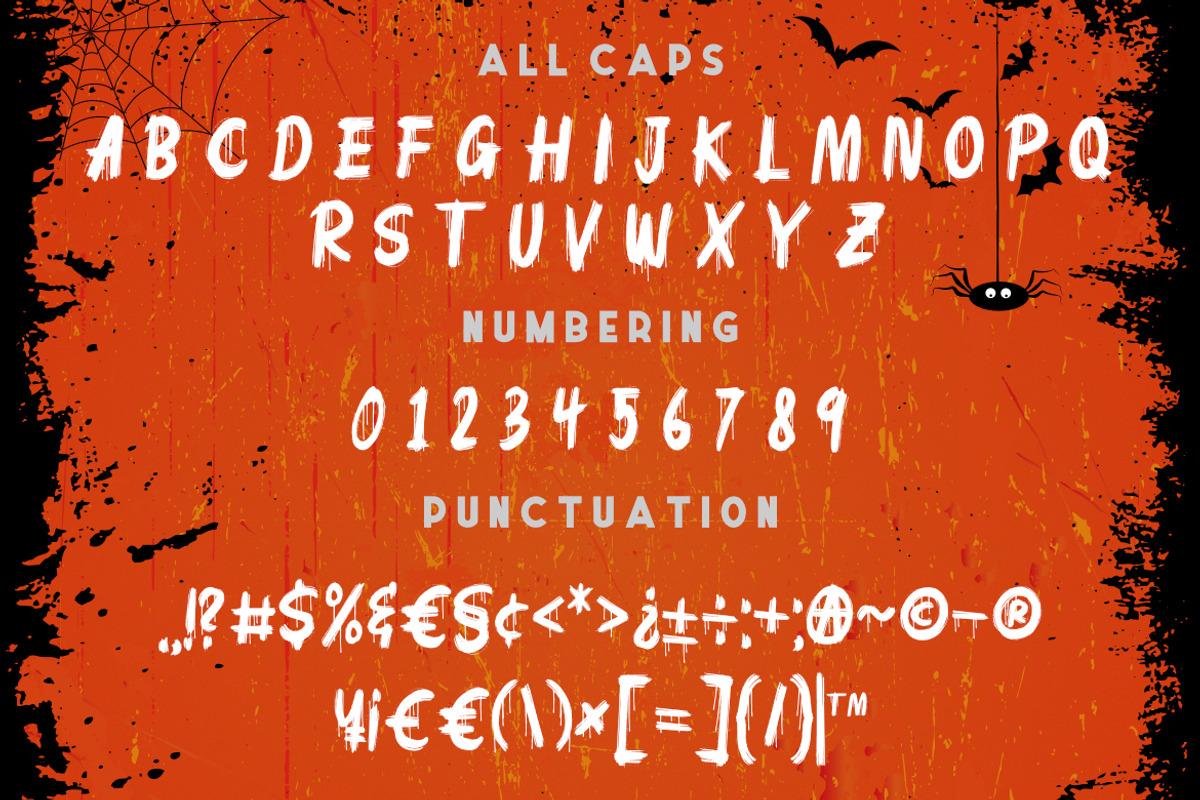 Jengled a Blood Horror Font, a Font by Bayuktx (Photo 6 of 8)