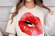 Watercolor Valentines day Clipart, an Illustration by DreamCafeArt (Thumbnail 5 of 6)