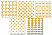 Gold Foil Pattern Digital Papers, a Pattern Graphic by Scrapbook Gems (Thumbnail 2 of 3)