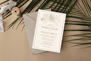 Gilded Formal Floral Wedding Templat, an Invitation Template by Creativetacos (Thumbnail 2 of 3)