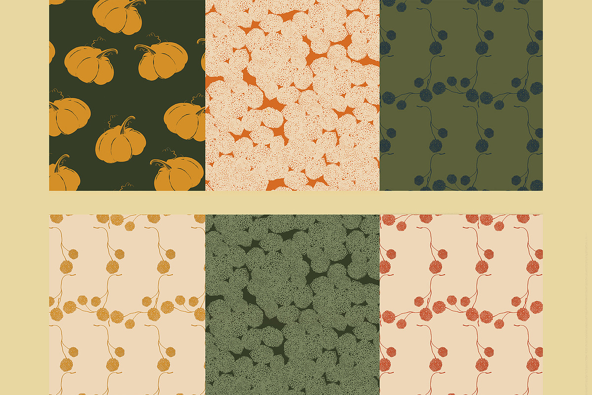 Cozy Autumn Pumpkin Patterns, a Pattern Graphic by NatalieArtsDenysenko (Photo 5 of 9)