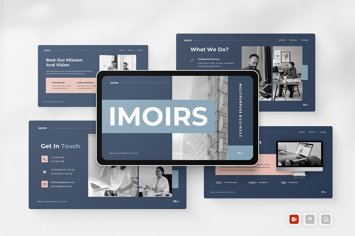 Multipurpose Business PowerPoint, a Presentation Template by Annora Studio (Photo 1 of 5)