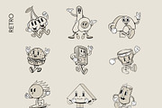 Retro Cartoon Characters, a Food Illustration by Alina Sh (Thumbnail 4 of 7)