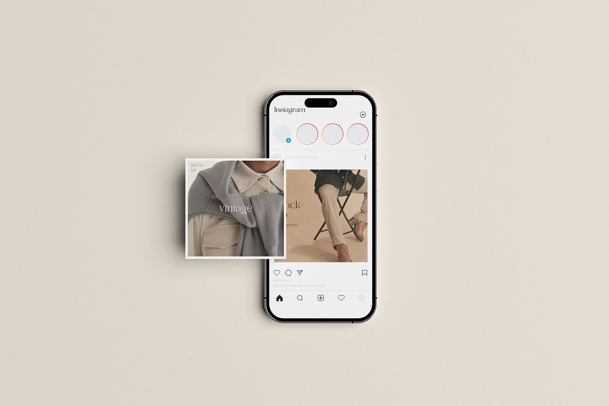 Instagram Post Mockup, an iPhone Mockup by graphic_keY (Photo 3 of 7)