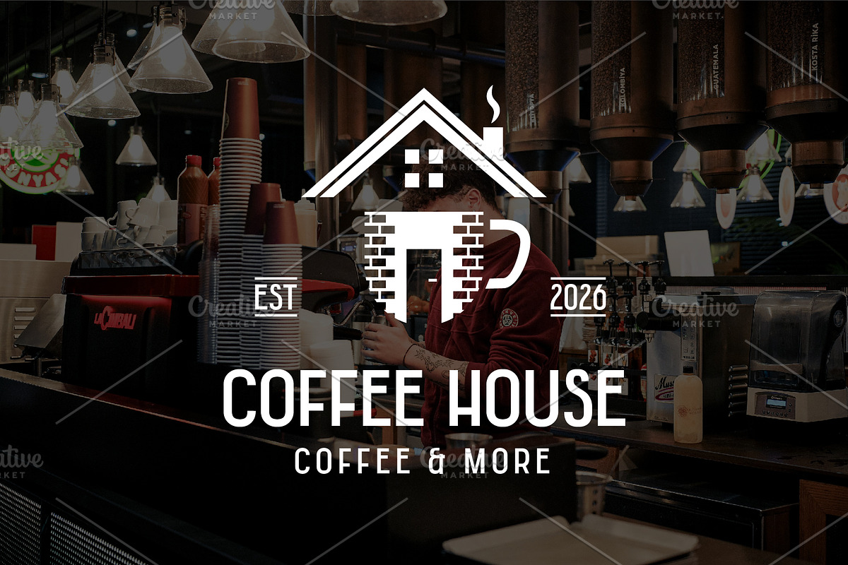 Coffee House Logo, a Food Illustration by Kaushal Jangid (Photo 5 of 5)